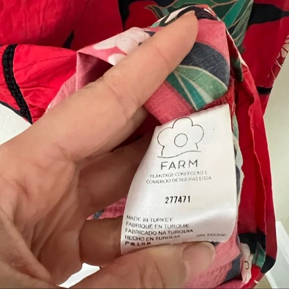 FARM RIO Jamila Floral Midi Dress Small - Picture 6 of 6